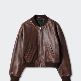 Bomber 100% kůže Mango, 6 499 Kč