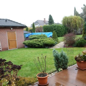 Velkou radostí je pochopitelně prostorná zahrada.