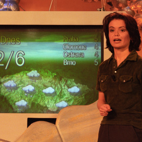 Takhle vypadaly před 23 lety obrazovky ve studiu Snídaně s Novou.