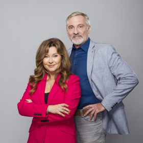 Seriáloví manželé Zdena a David. 