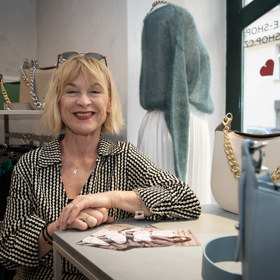 Dana Batulková si atmosféru v butiku užívala.