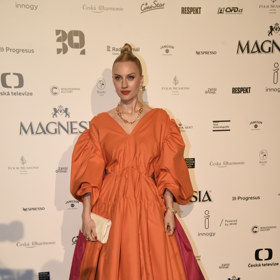 Stejný návrhář připravoval Natálii Germáni šaty pro loňský ročník Českých lvů.