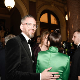 Tomáš Třeštík si svoji Evu pochopitelně ve společnosti hlídal.