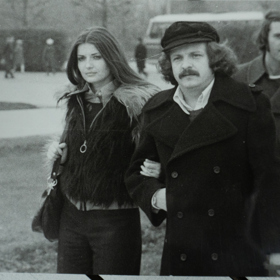 Zpěvačka Miluška Voborníková na archivním snímku se svým mužem, muzikantem Petrem Spáleným.