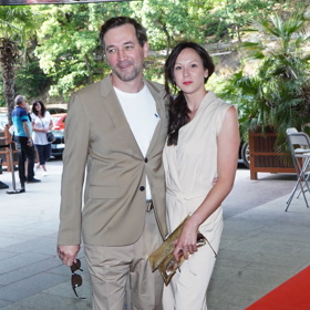 Ondřej Sokol se snoubenkou Nikolou.