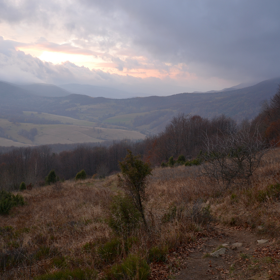 Pohoří Bieszczady se nachází na polsko-ukrajinské hranici.