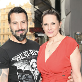 Václav Noid Bárta s Andreou Burešovou Liškovou.