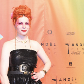 Zpěvačka Žofie Dařbujánová si ani letos nenechala ujít předávání Cen Anděl.