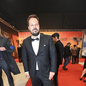 Xindl X, vlastním jménem Ondřej Ládek, dorazil na Anděly v klasickém smokingu a nechyběl mu ani kapesníček v klopě.