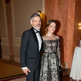 Takhle to dvojici slušelo na Česko-Slovenském plese v Obecním domě.