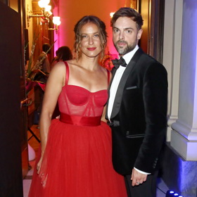 Barbora Strýcová se svým partnerem Petrem Matějčkem.