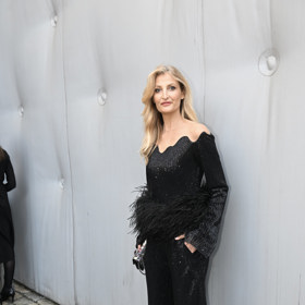 Tereza Maxová v outfitu od návrhářky Zuzany Kubíčkové.