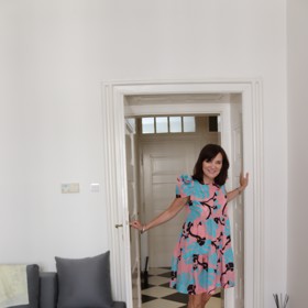 Módní návrhářka Beata Rajská ve svém showroomu.