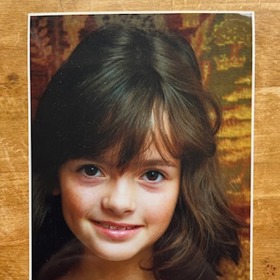 Karolína Kachyňová jako malá holčička.