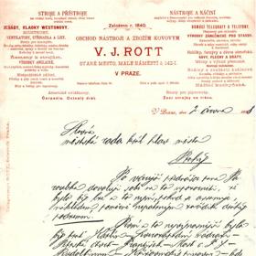 Ladislav Rott představil v roce 1898 první návrh, který by vedl dopravu podzemím Prahy. Zde je jeho dopis Městské radě královského hlavního města Prahy