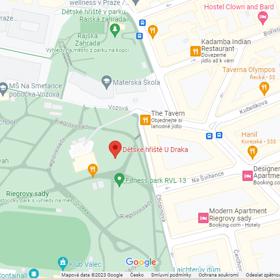 Přesná poloha hřiště U Draka v Praze