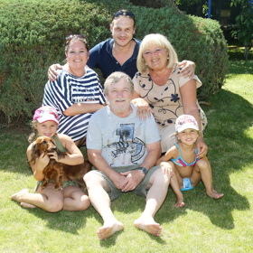 Rodina herce Romana Skamene hezky pohromadě.