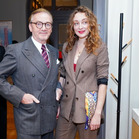 Rozálie Havelková se svým tátou Ondřejem Havelkou.