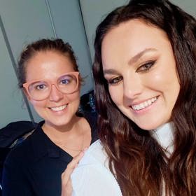 Ewa Farna s redaktorkou Lifee Veronikou Novákovou.