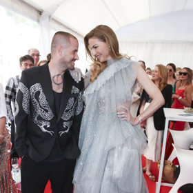 Pavlína Němcová s návrhářem Lukášem Macháčkem.