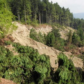 V roce 2010, konkrétně v květnu, došlo po vytrvalých deštích k sesuvu půdy.