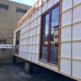 Výhledna byla postavena z lodního kontejneru.