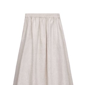 Lněný mteriál a široká silueta. Ideální pro letní outfit. (Oysho,1 599 Kč)