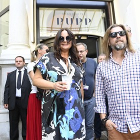 Herečka Jitka Čvančarová se na kolonádě objevila v doprovodu manžela Petra Čadka.