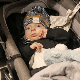 Takhle vypadal malý Samuel, když byl na světě pouhých pár týdnů.