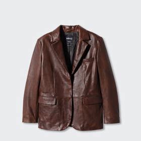 Kožené sako, Mango, 7 999 Kč.