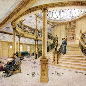 Pamatujete na scénu, kdy Jack v podání Leonarda DiCapria čekal na Rose (Kate Winslet) pod schody, aby ji doprovodil na první večeři s její rodinou? Takto vypadá ono schodiště na původním Titanicu.