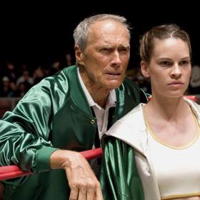 Hilary Swank a Clint Estwood ve filmu Million dollar baby
