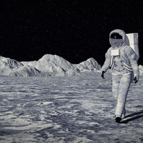 projít se po měsíci