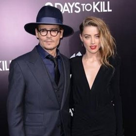 S bývalou manželkou Amber Heard.