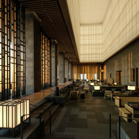 Nejlepší interiér: Aman Tokyo, Kerry Hill Architects (Japonsko).