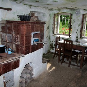 Původní interiér bytu paní Holubové.