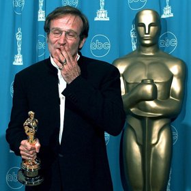 Robin na předávání Oscarů, kde zvítězil.