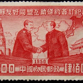 Josef Stalin a Mao Ce-tung.