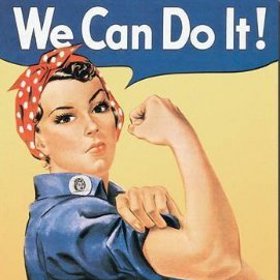 Žena automechanička, která vše dokáže.