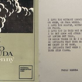 Sbírka básní Plamenný meč a ukázka z knihy Sto milostných sonetů.