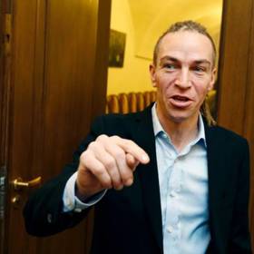 Lídr České pirátské strany Ivan Bartoš.