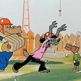 Vlk si se zajícem v každém díle zahrává