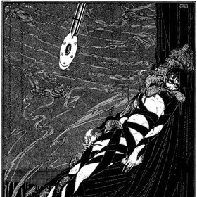 Ilustrace k povídce Jáma a kyvadlo.