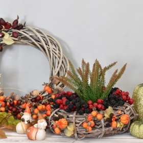 Podzimní dekorace bývají vkusné a plné barev země