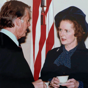 S bývalým americkým prezidentem Jimmym Carterem.