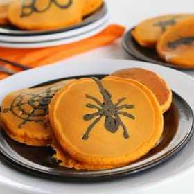 Dýňové strašidelné lívance.