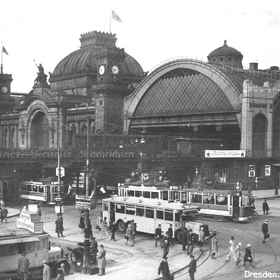 Drážďanské hlavní vlakové nádraží.