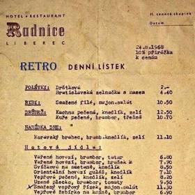 Rok 1986 a jídelní lístek z Liberce