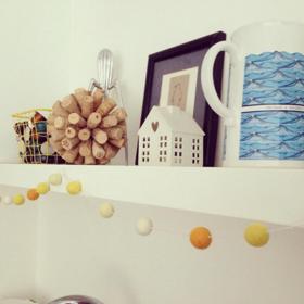 1. Dekorace ve tvaru koule.