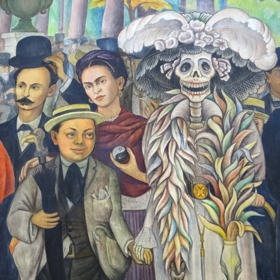 Na svých plátnech vyobrazil i svou manželku. Používal teplé barvy navozující pocit nostalgie a intimity. (detail obrazu)